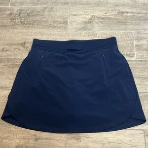 Callaway Women's Skirt Built in Shorts Golf/Tennis Zipped Pockets Navy Blue Sz S